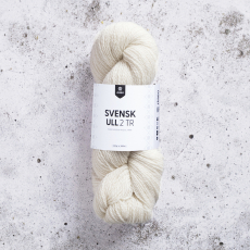 Svensk Ull 2 tr 100g Natural White