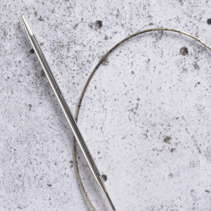 Rundstricknadeln, weiß bronze
