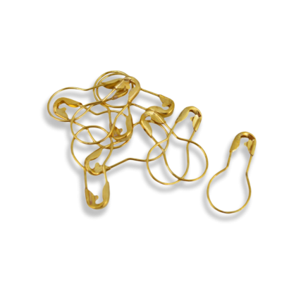 Maschenmarkierer mit Verschluss aus Metall, 10 Stück Messing