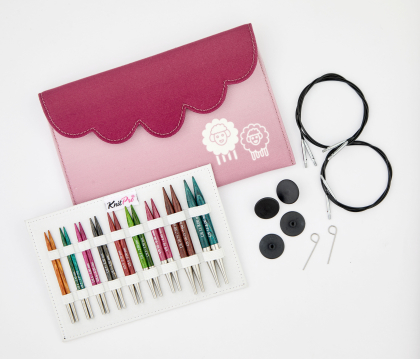 KnitPro Dreamz Deluxe - Set mit Nadelspitzen (9 Paar, 10 cm)