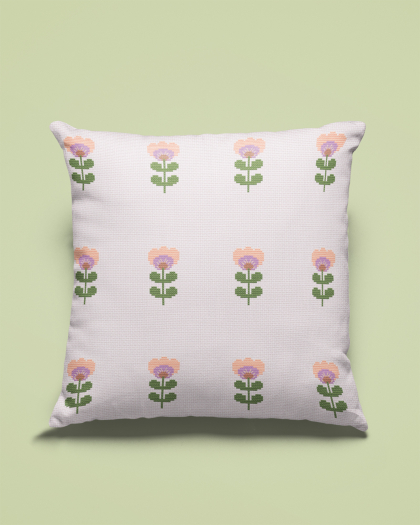 Daisy - Stick-Set für Kissenbezug