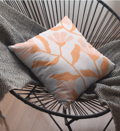 Azalea - Stick-Set für Kissenbezug