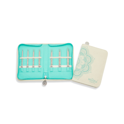 Mindful Kindness - Set mit kurzen Nadelspitzen (7 Paar) und Zubehör