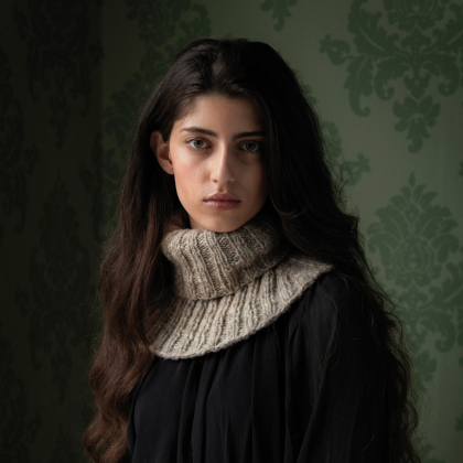 Gråbo - Schalkragen im Rippenmuster