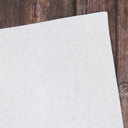 Stickstoff 14ct Aida 5,4 Stiche/cm - 130 x 100 cm Weiß