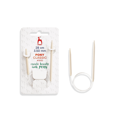 Pony kurze Rundstricknadeln 28 cm