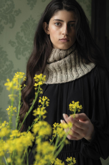 Gråbo - Schalkragen im Rippenmuster