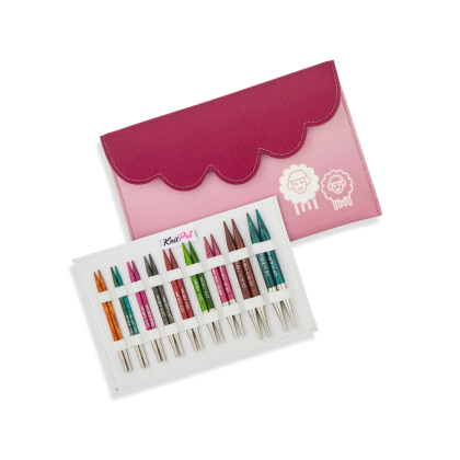 KnitPro Dreamz Deluxe - Set mit Nadelspitzen (9 Paar, 10 cm)