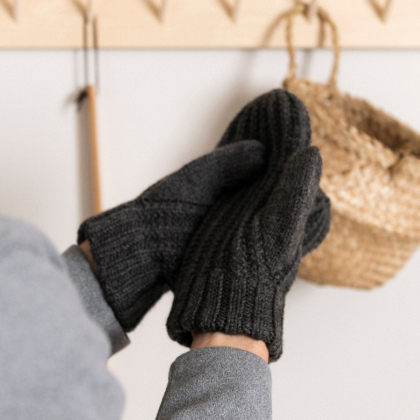 London - Fäustlinge im Strukturmuster