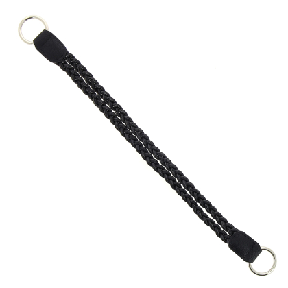 Taschengriff doppelt geflochten - Schwarz