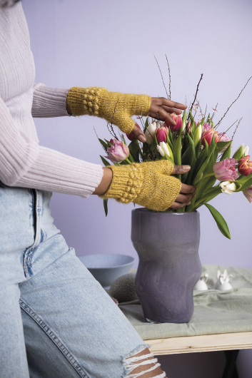 Adria - Handstulpen mit Struktur