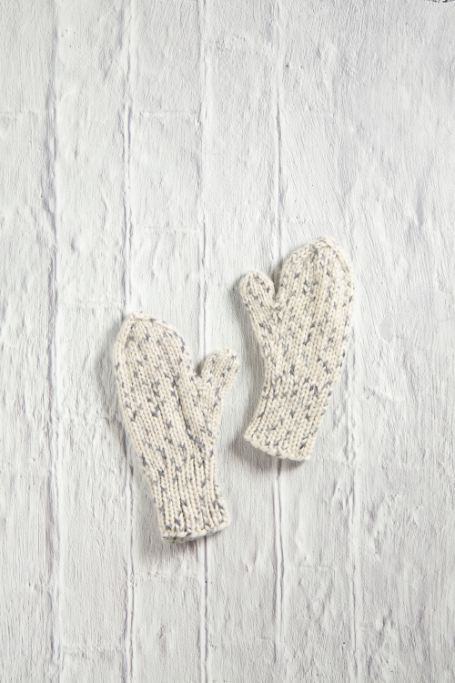 Sigrid - Kinderfäustlinge im Rippenmuster