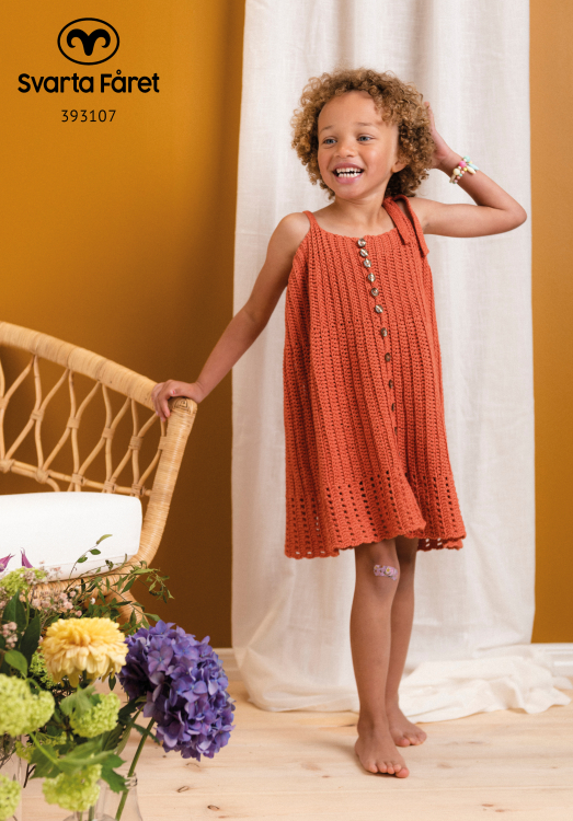 Brielle - gehäkeltes Kinderkleid mit Knöpfen