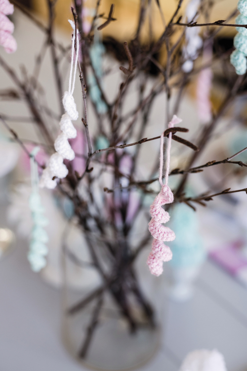 Kerzendekoration, Glasuntersetzer und Hängedekoration