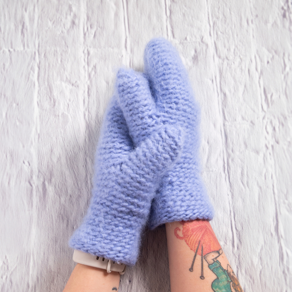 Tornedalen - Gehäkelte Fäustlinge aus Lovikka