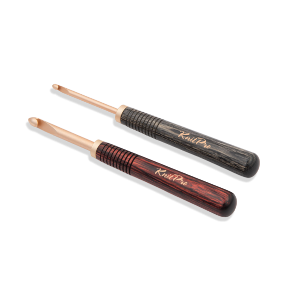 KnitPro Oasis Rose Wood - Holzgriff für austauschbare Häkelnadeln