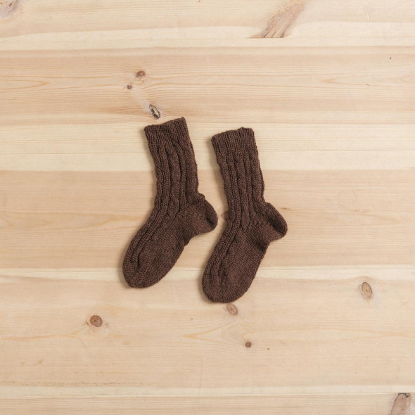 Bristol - Socken mit Zopfmuster