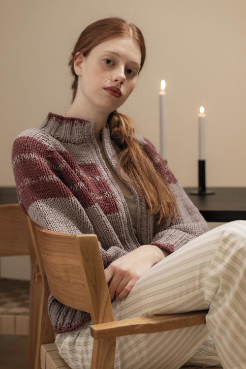 Heathered Haze Cardigan - Strickjacke