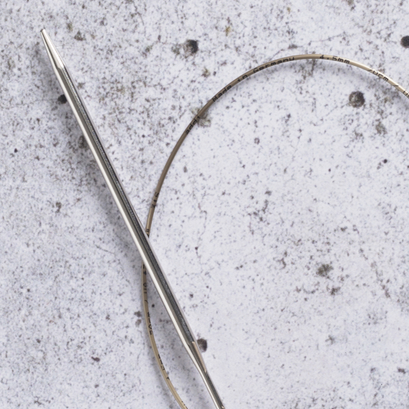 Rundstricknadeln, weiß bronze