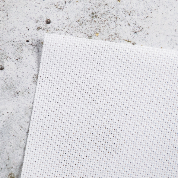 Stickstoff 14ct Aida 5,4 Stiche/cm - 130 x 100 cm Weiß
