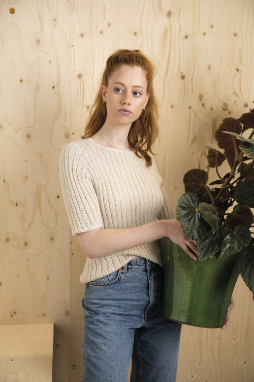 Edison - geripptes Shirt