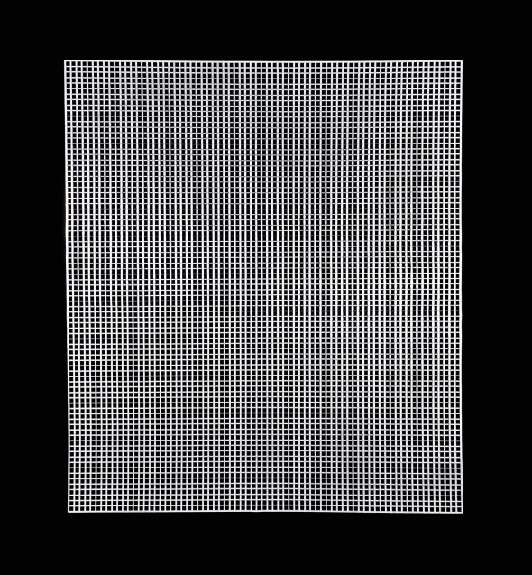 Netzstoff Mesh White 45x50cm