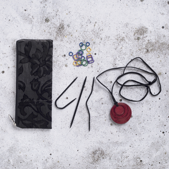 Magnetische Kette "Cherry Berry" mit Zubehör - Farbe rot