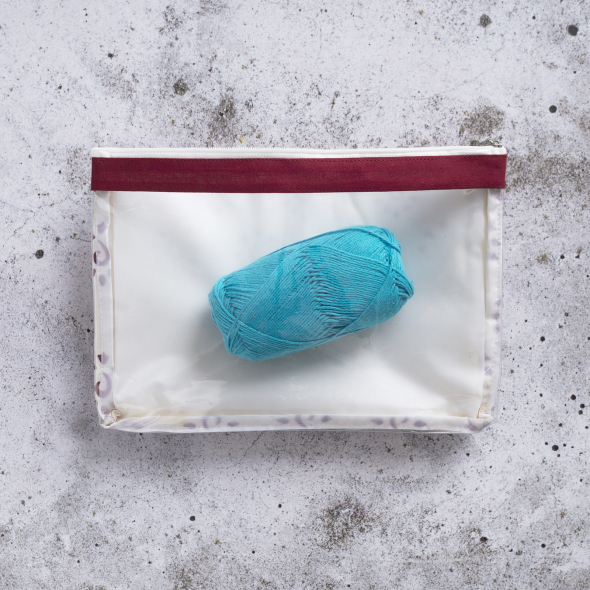 Tasche/Etui (groß) mit Reißverschluss - Rot