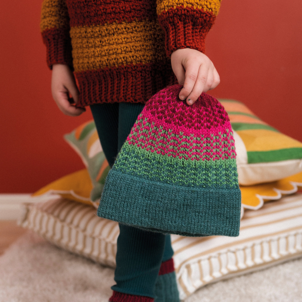 Eira - farbenfrohe Mütze