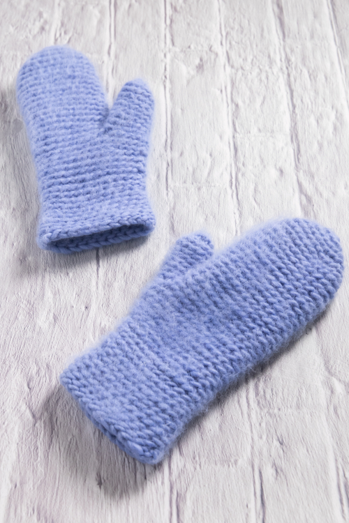 Tornedalen - Gehäkelte Fäustlinge aus Lovikka