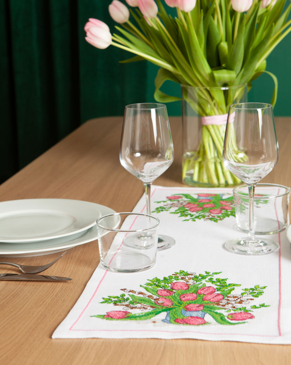 Blumenstrauß - Tischläufer