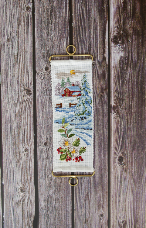 Kalte Winterlandschaft - kleine Wanddekoration