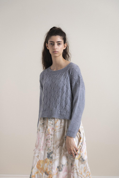 Fjärd - gestrickter Pullover mit Zopfmuster