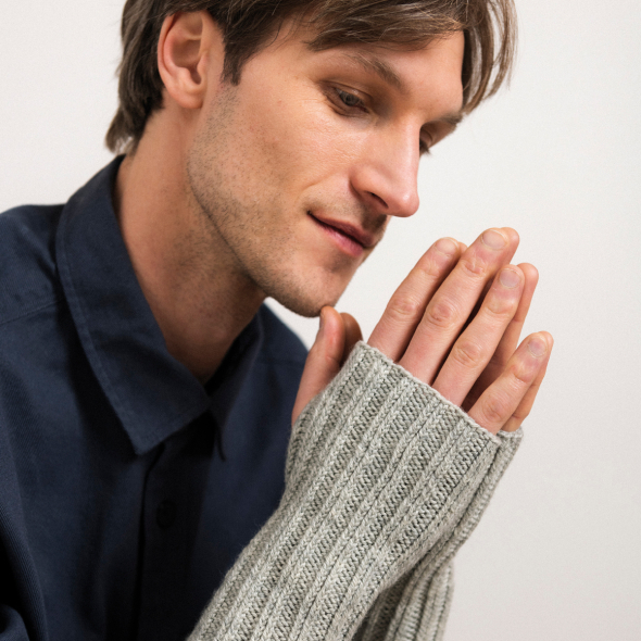 Leeds - Handstulpen mit Rippenmuster