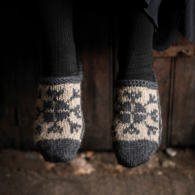 Smide - gemusterte Slipper