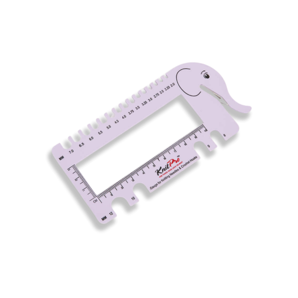 Nadelmaß mit Garnschneider - lila