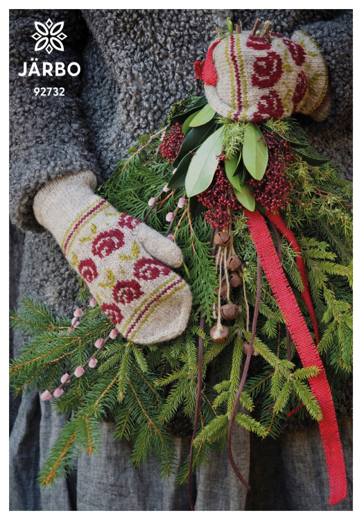 Julvanten 2021 - Gemusterte Fäustlinge